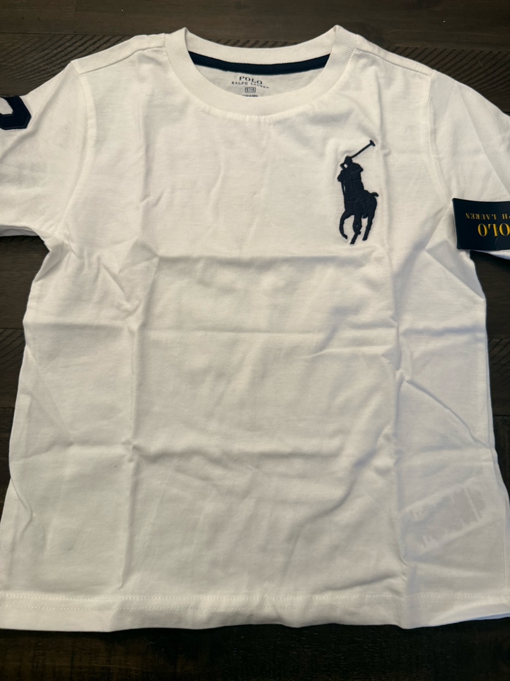 Polo by Ralph Lauren White Tee with Navy Pony Patch